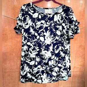 Cool Melon size small blouse black and white